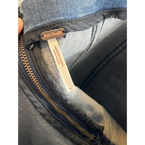 Free People Blue Denim Mini Skirt - Picture 9 of 9